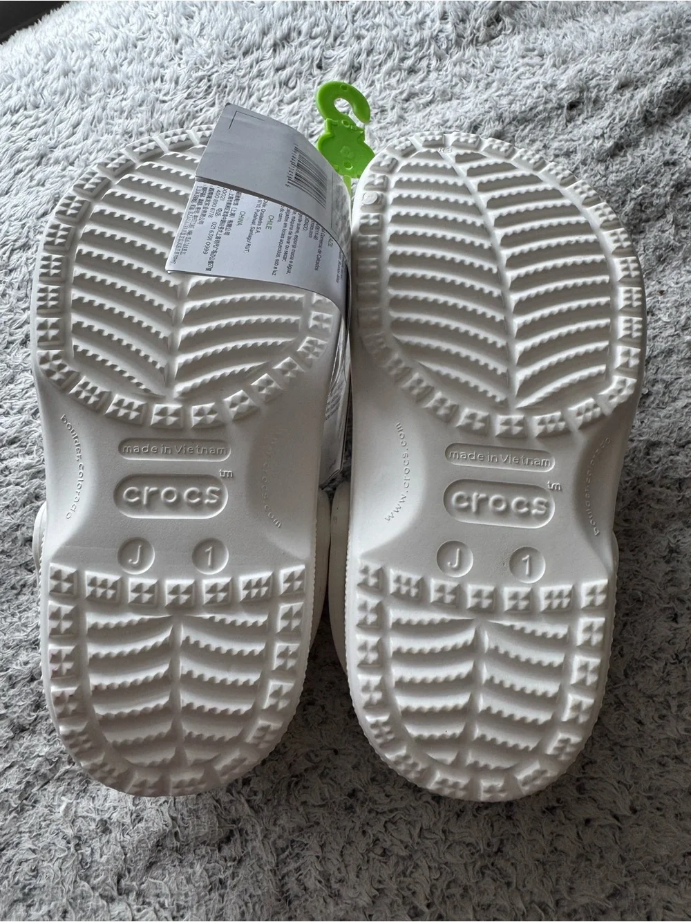 Kids White Crocs - Comfortable Slip-On Shoes